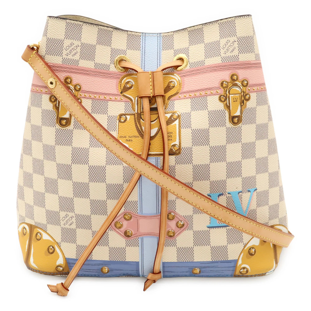 LOUIS VUITTON Damier Azur NeoNoe 2018 Summer Trunk Collection Shoulder Bag (M...